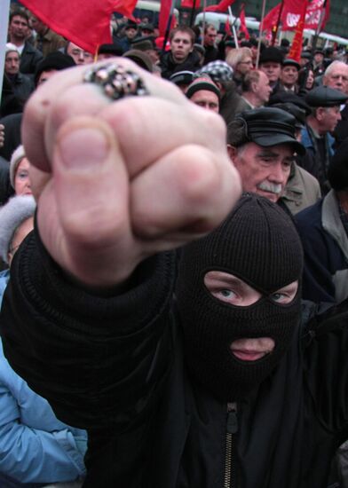 Rally on the Triumfalnaya square