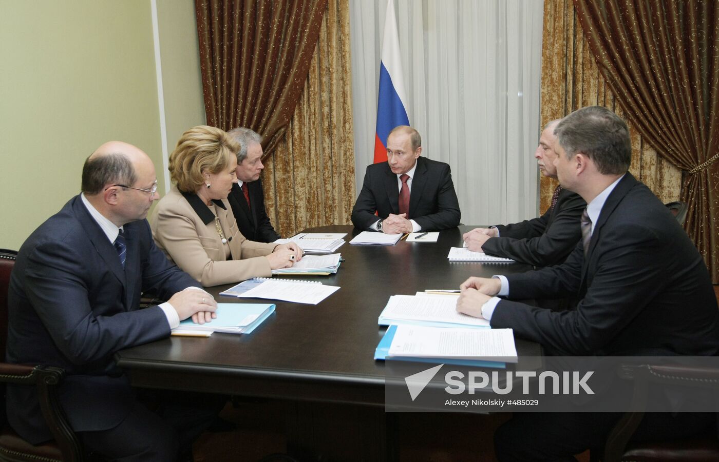 Vladimir Putin on visit to St. Petersburg, October 23, 2009