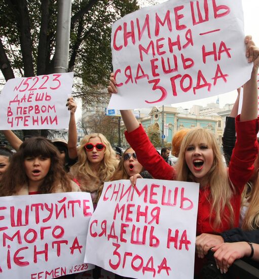 Anti sex tourism rally in Kyev
