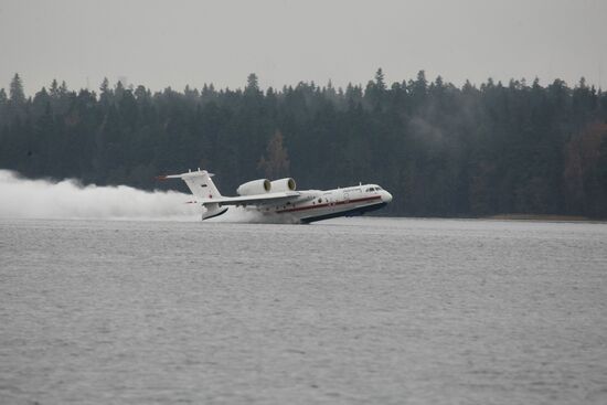 Russian Beriev Be-200 aircraft in St. Petersburg
