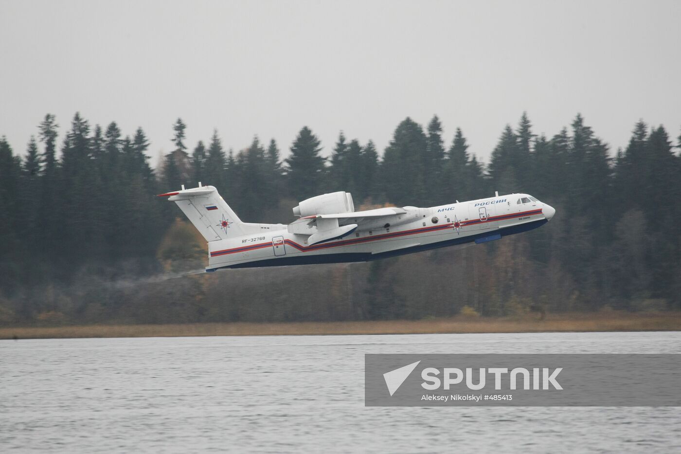 Russian Beriev Be-200 aircraft in St. Petersburg