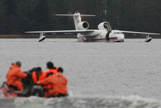 Russian Beriev Be-200 aircraft in St. Petersburg