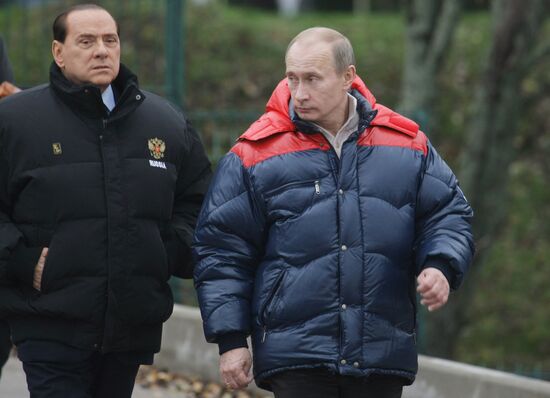 Vladimir Putin on visit to St. Petersburg, October 23, 2009