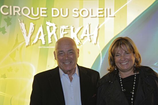 TV presenter Vladimir Pozner with spouse Nadezhda Solovyova