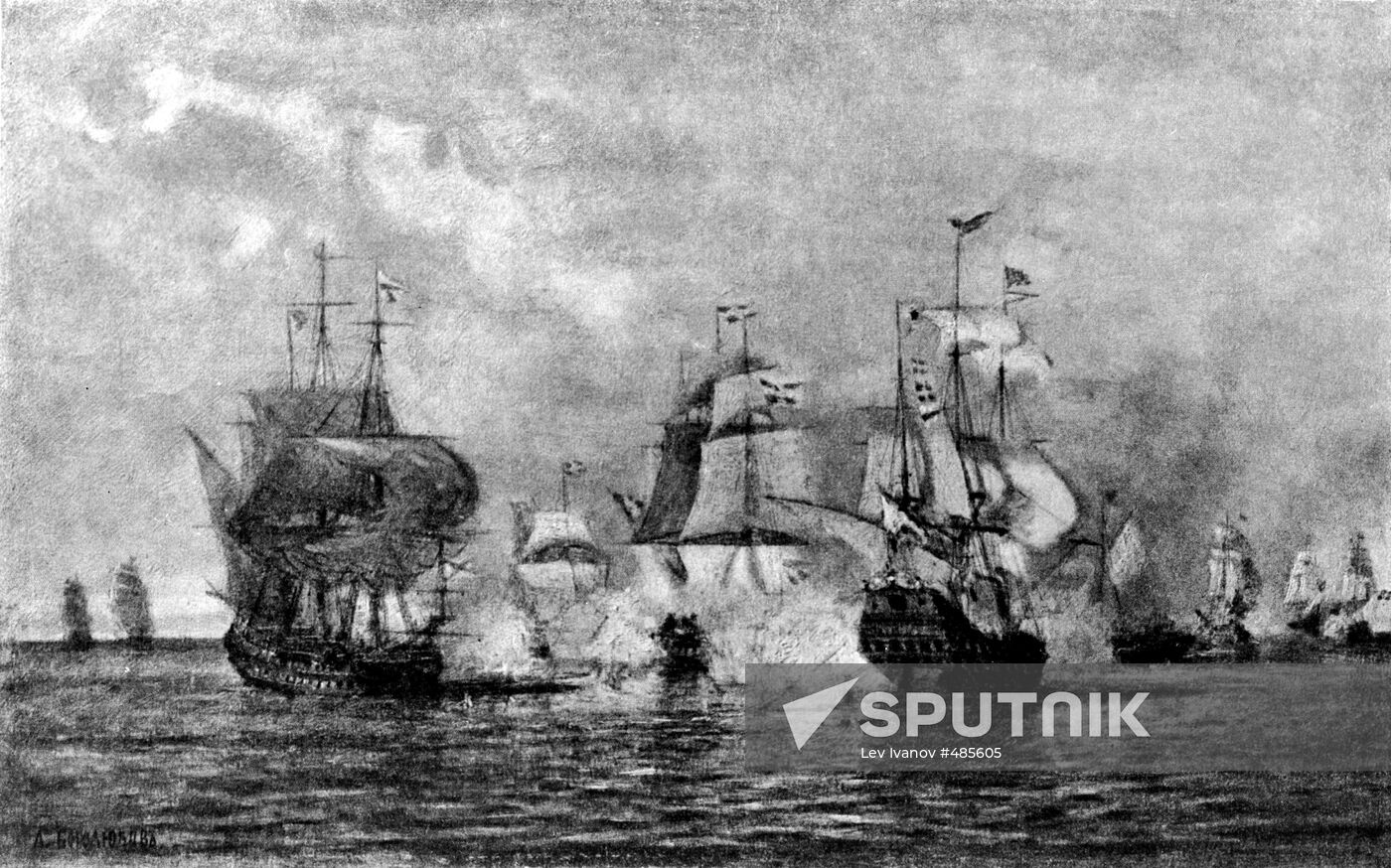 "The First Battle of the Russian Fleet"