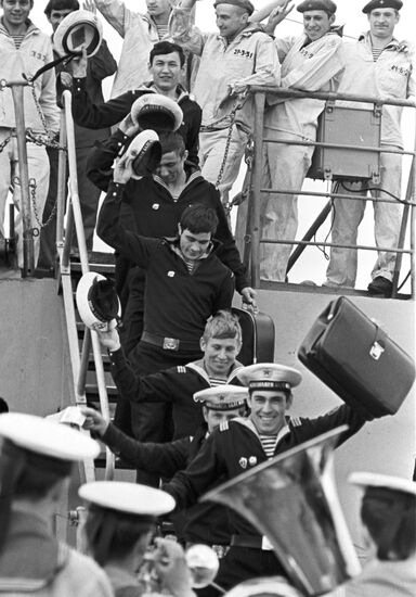 Demobilized seamen