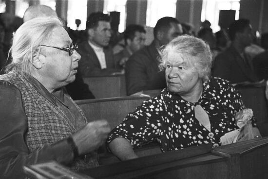 Nadezhda Krupskaya and Yekaterina Korchagina-Aleksandrovskaya