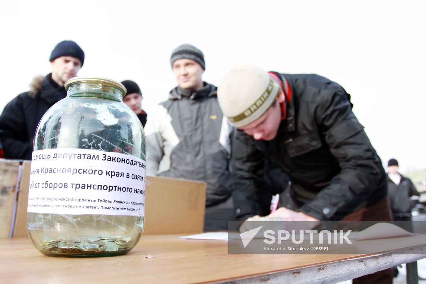 All-Russian Motorist Protest: Krasnoyarsk