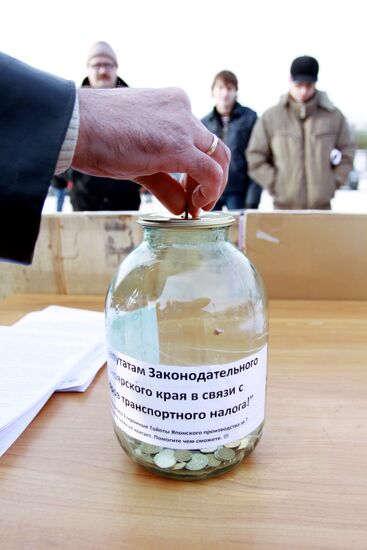 All-Russian Motorist Protest: Krasnoyarsk