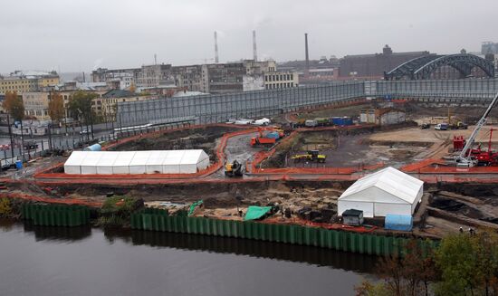 Okhta Center under construction in St. Petersburg