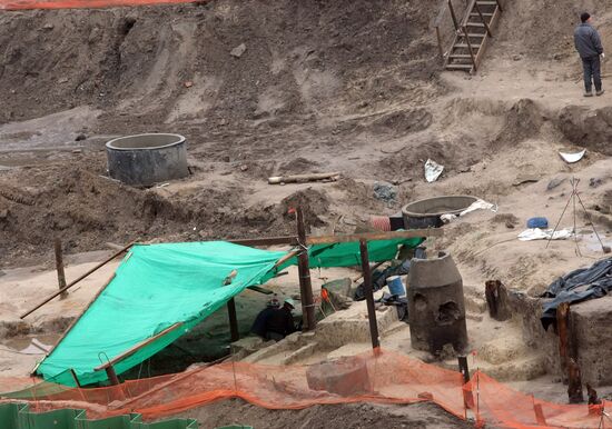 Okhta Center under construction in St. Petersburg