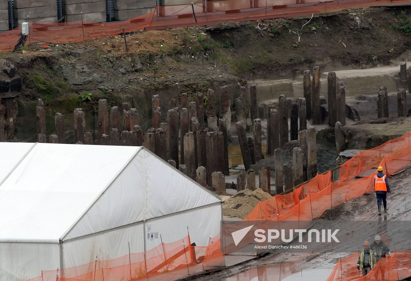 Okhta Center under construction in St. Petersburg