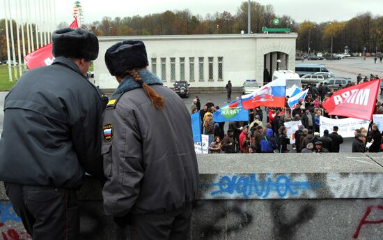 All-Russian Motorist Protest: St.Petersburg