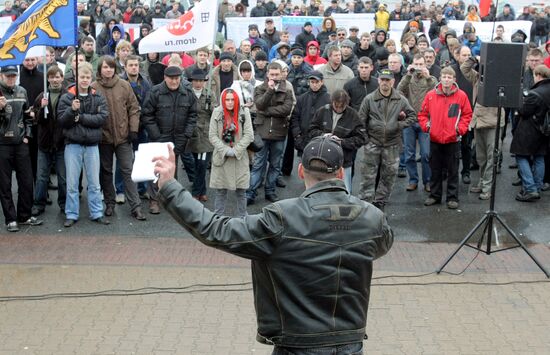 All-Russian Motorist Protest: St.Petersburg