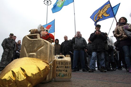 All-Russian Motorist Protest: St.Petersburg