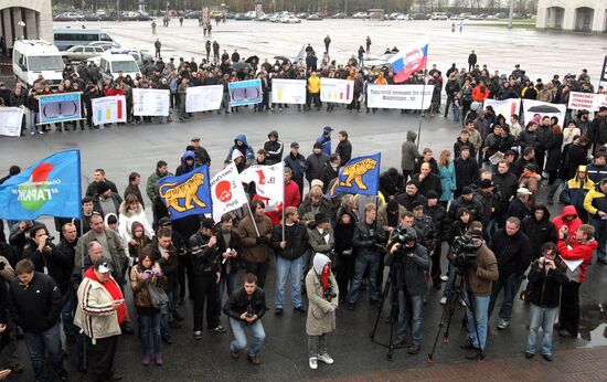 All-Russian Motorist Protest: St.Petersburg