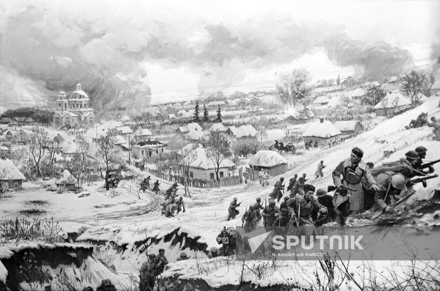Battle of Sokolovo diorama