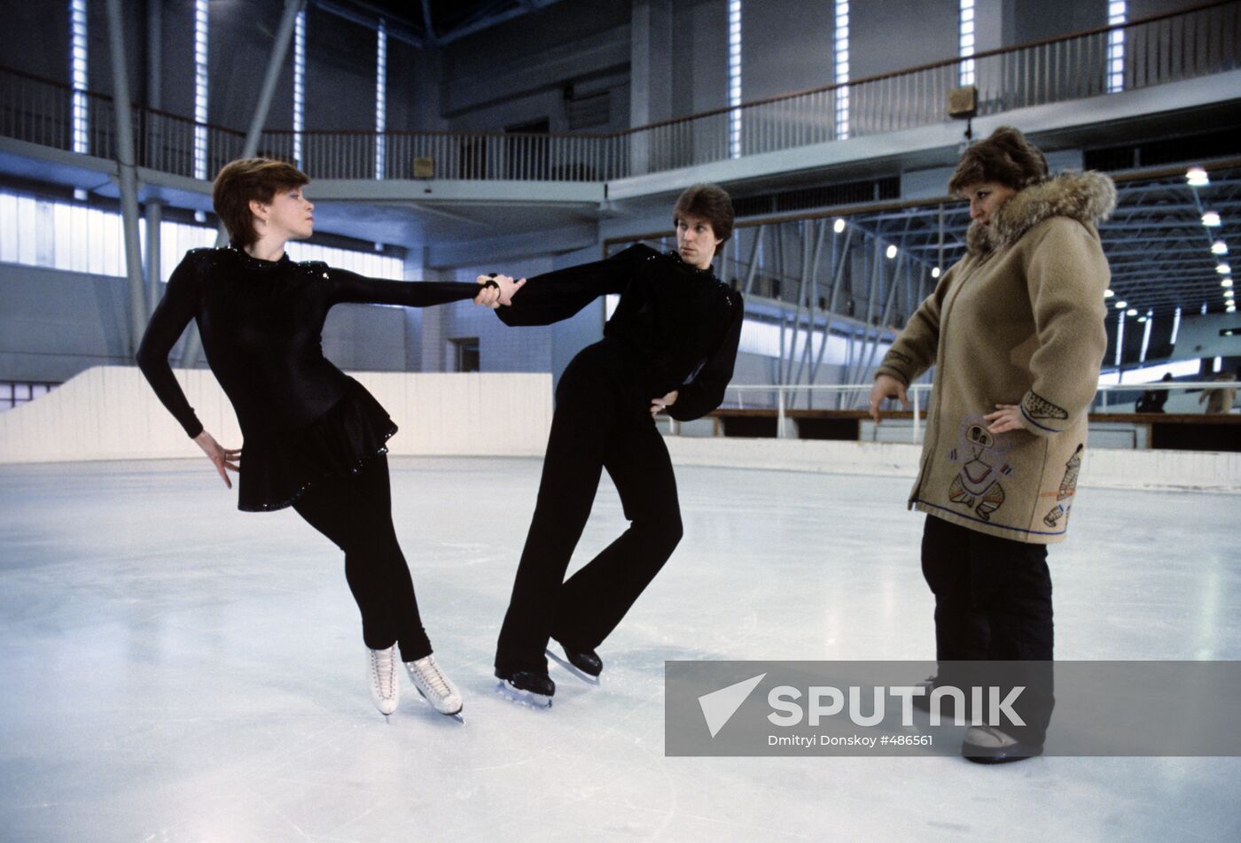 Natalya Bestemyanova and Andrei Bukin with Tatyana Tarasova