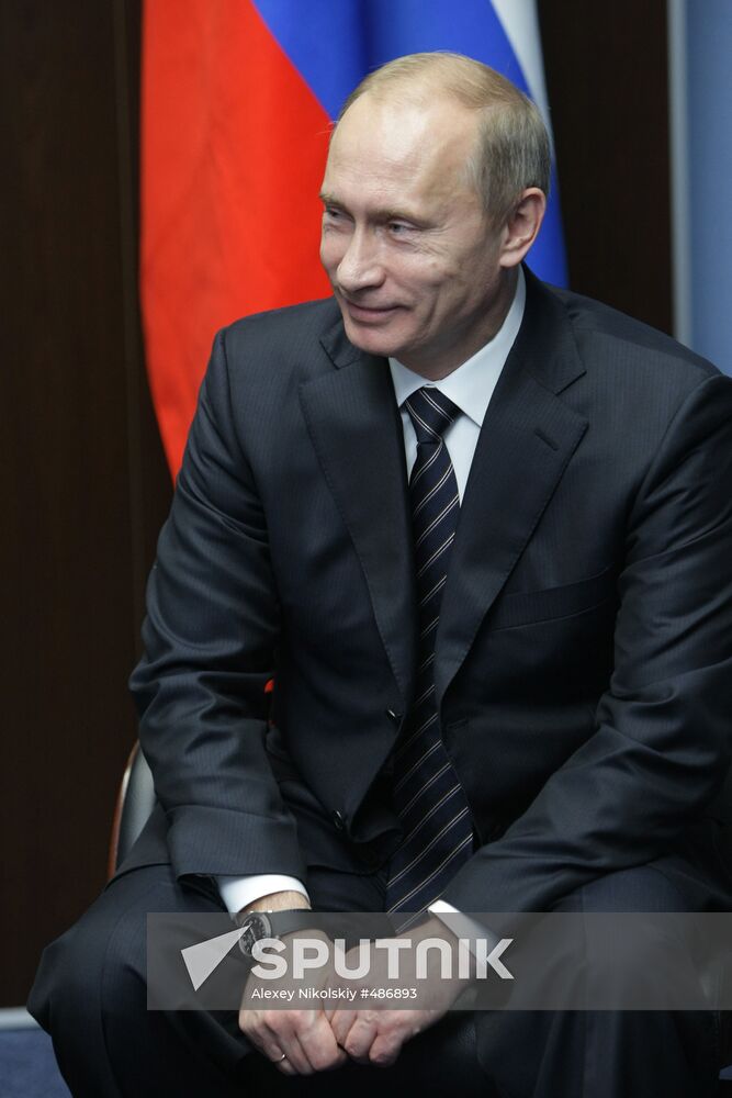 Vladimir Putin meets with Matti Vanhanen
