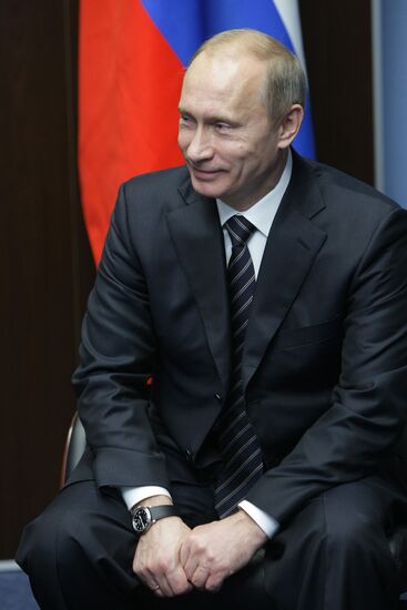 Vladimir Putin meets with Matti Vanhanen
