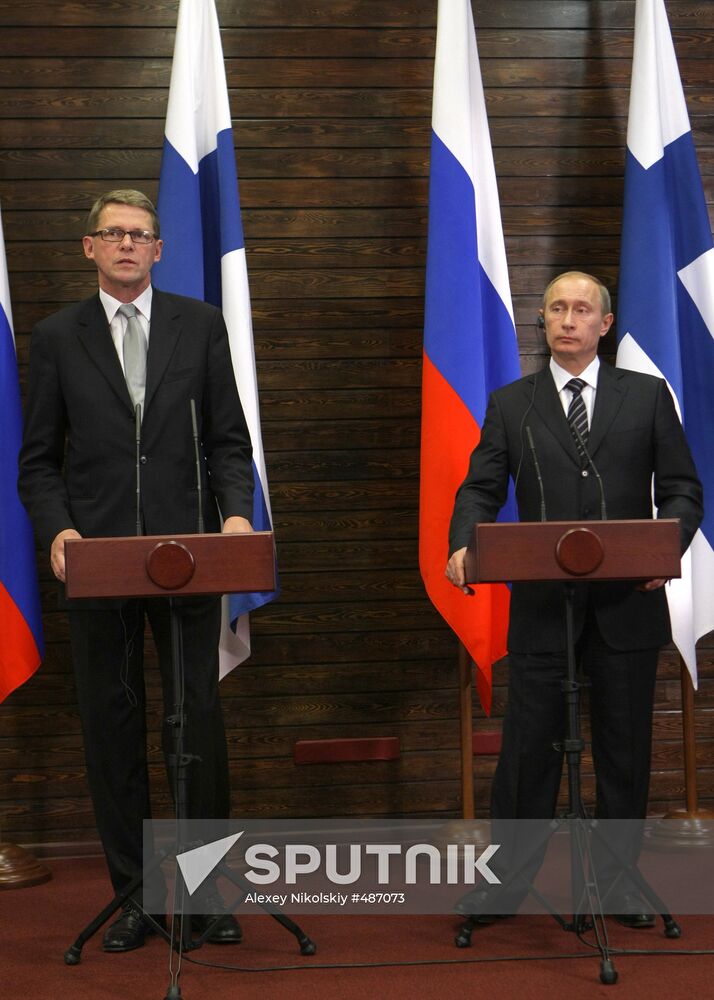 Russian, Finnish PMs hold joint news conference