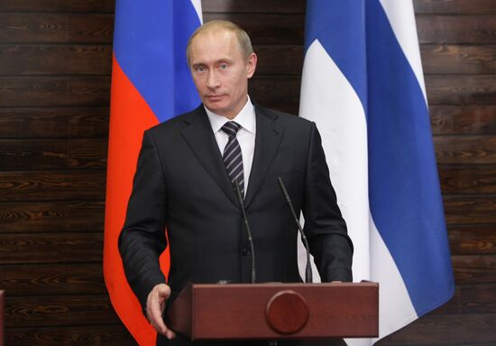 Russian, Finnish PMs hold joint news conference