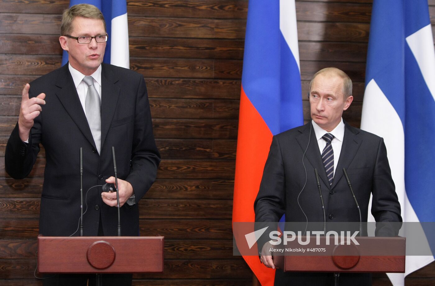 Russian, Finnish PMs hold joint news conference