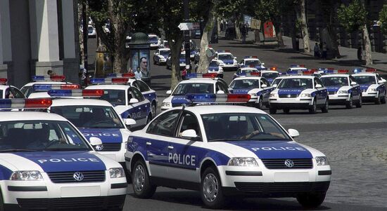 First anniversary of the Patrol Police in Georgia