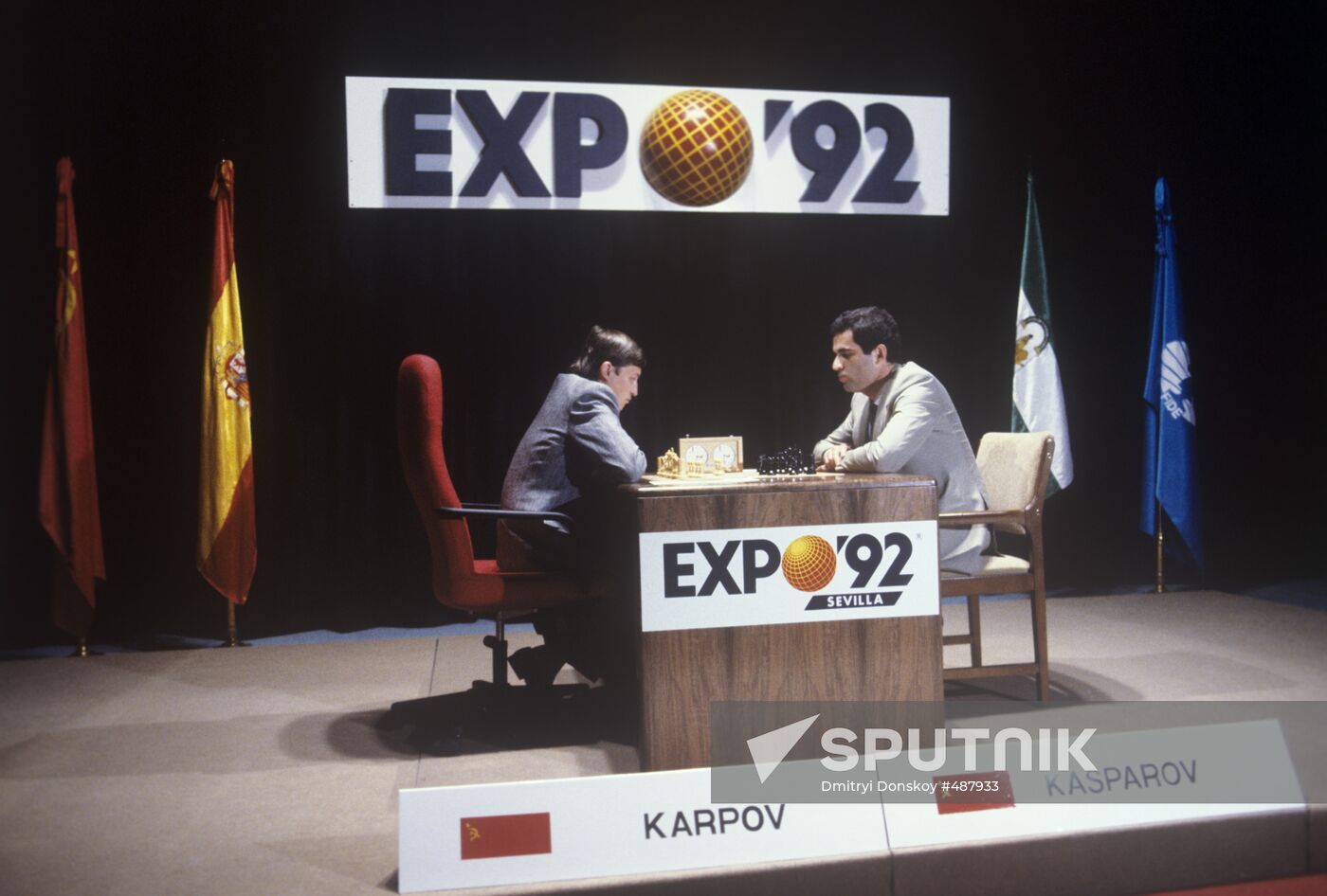 Garry Kasparov and Anatoly Karpov