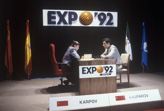 Garry Kasparov and Anatoly Karpov