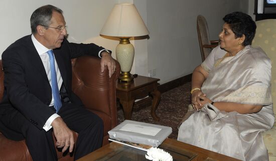Russian Foreign Minister, widow of Sri-Lankan Foreign Minister