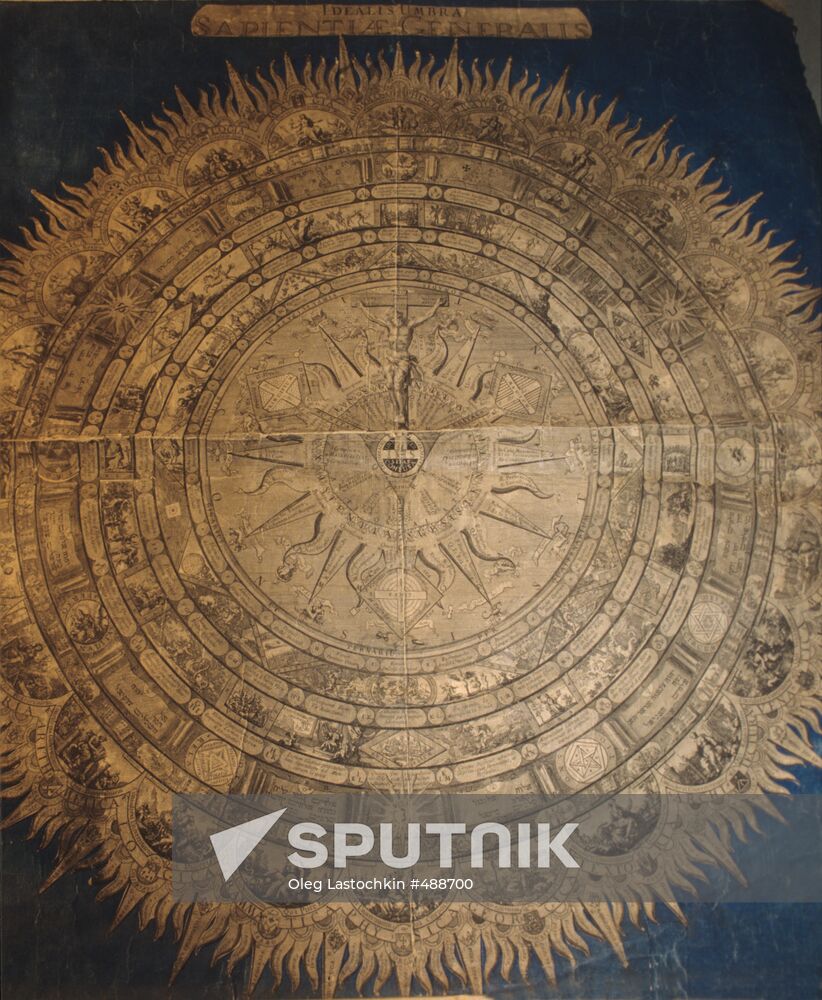 Drawing symbolizing general picture of the world