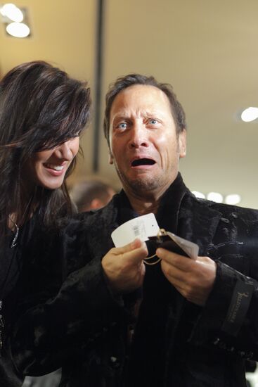 Movie actor Rob Schneider in Moscow