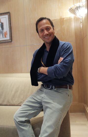 Movie actor Rob Schneider in Moscow
