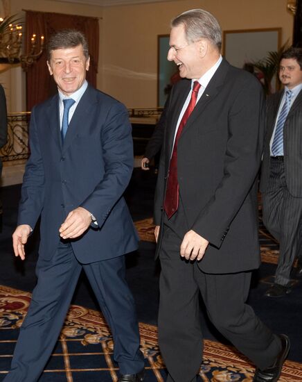 Jacques Rogge and Dmitry Kozak