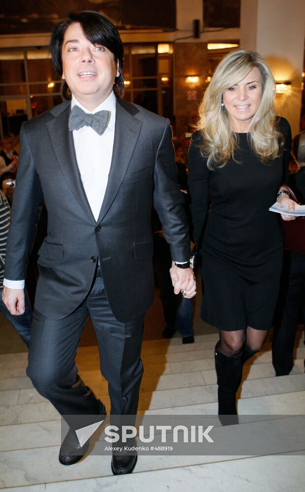 Valentin Yudashkin and his wife Marina