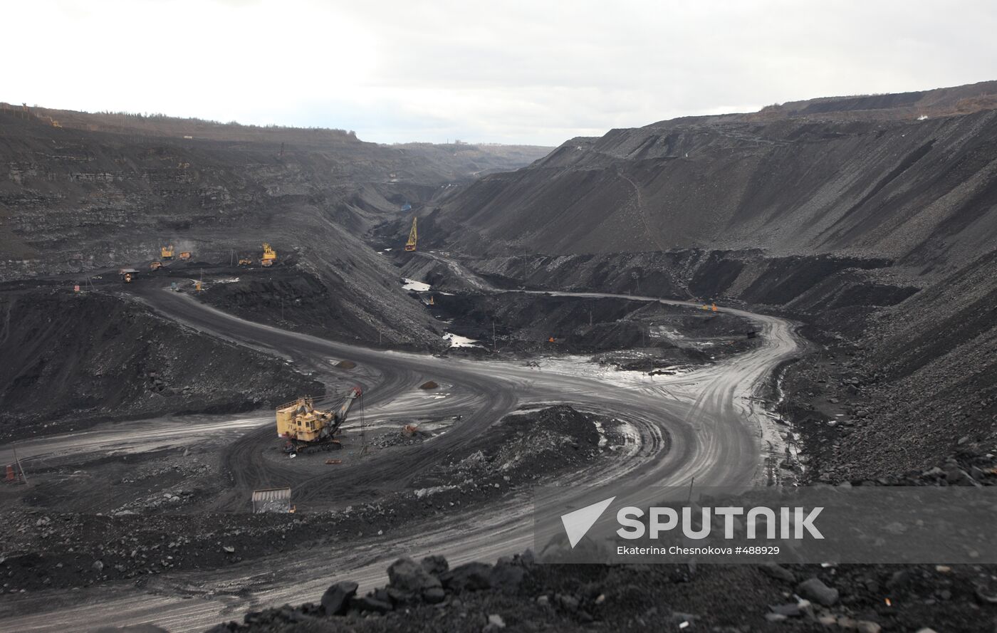 Chernigovsky coal strip mine in Kemerovo Region