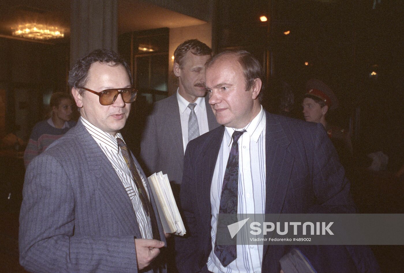 Vladimir Isakov and Gennady Zyuganov