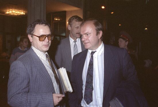 Vladimir Isakov and Gennady Zyuganov