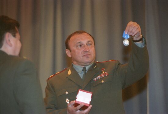 Russian defense minister Pavel Grachev