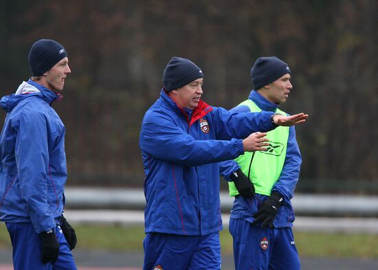 PFC CSKA first training session with new head coach