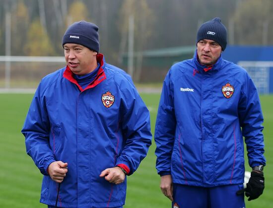 PFC CSKA first training session with new head coach