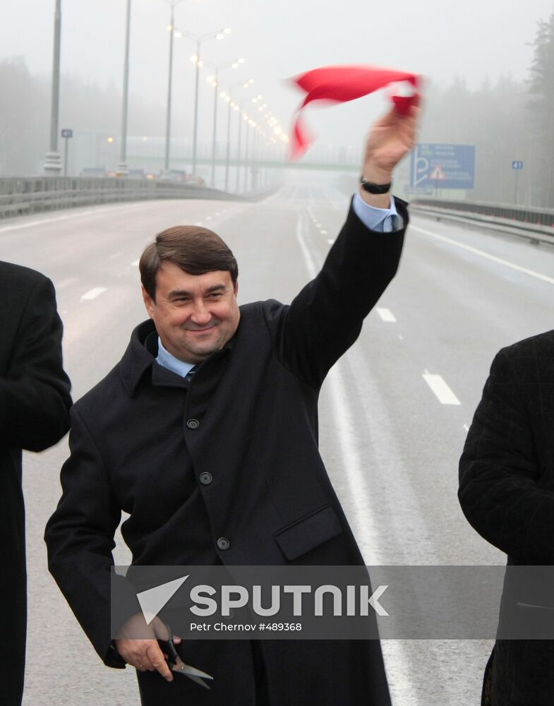 Opening renovated stretch of the M-3 Ukraine motor road