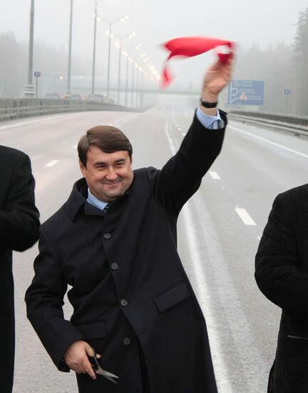 Opening renovated stretch of the M-3 Ukraine motor road