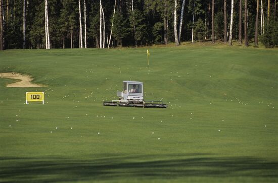 Professional golf field