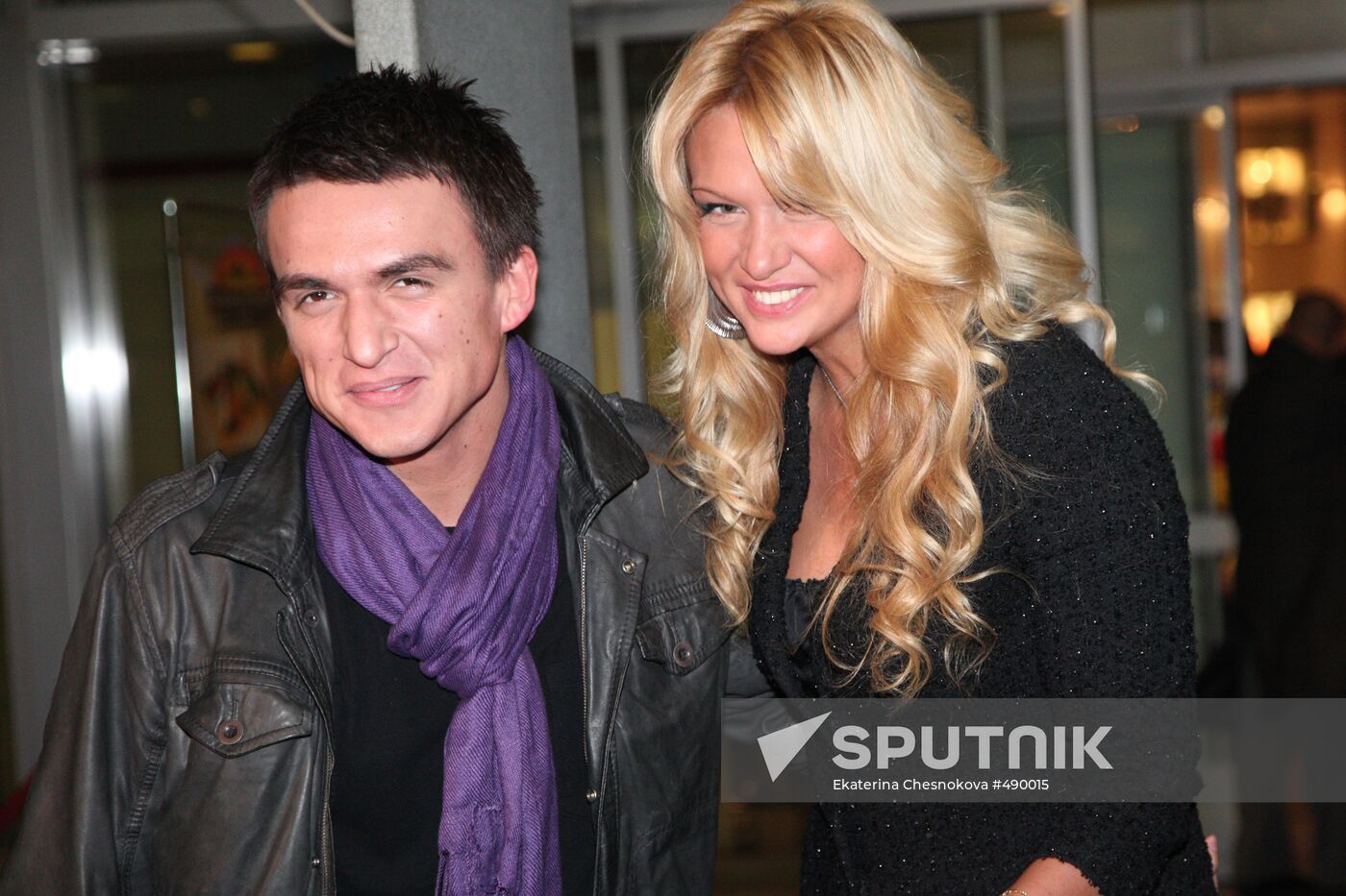 Vlad Topalov and Viktoria Lopyryova attend This Is It premiere