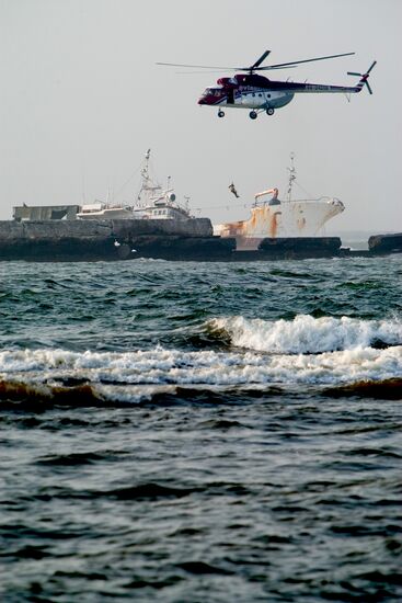 Rescue operation near Sakhalin Island