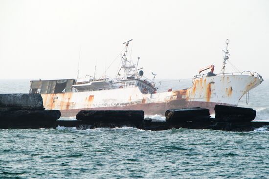 Rescue operation near Sakhalin Island