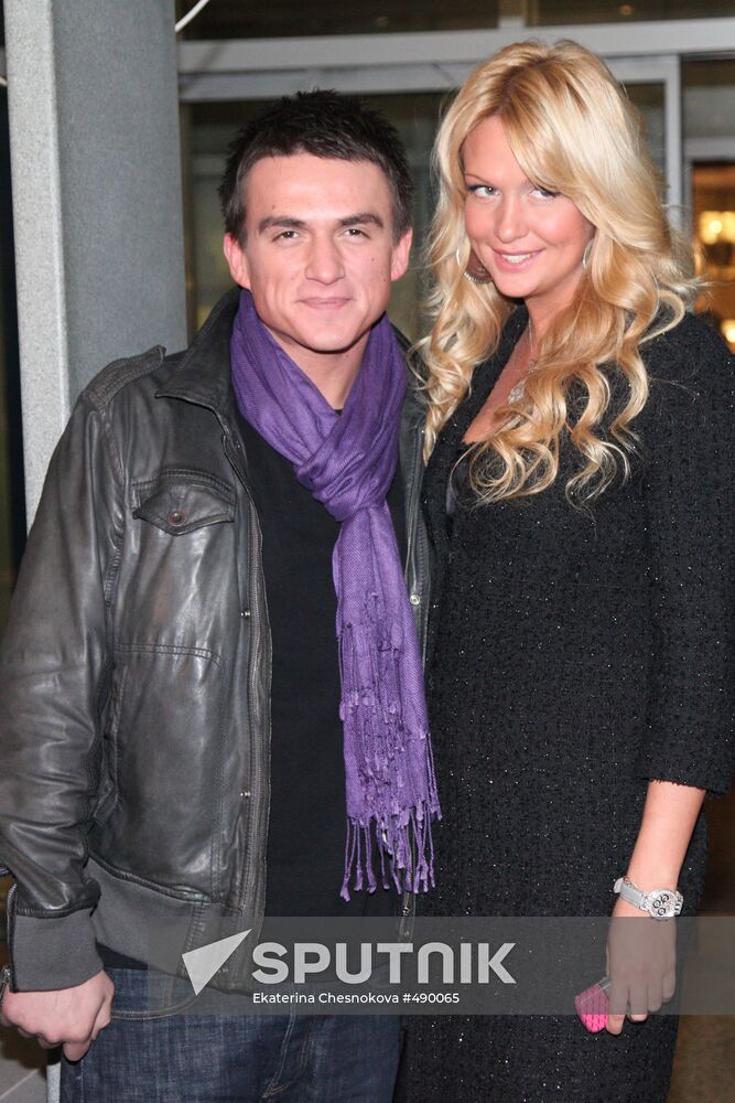 Vlad Topalov and Viktoria Lopyryova attend This Is It premiere