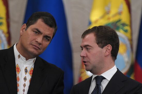 Russian, Ecuadorian presidents meet in Moscow